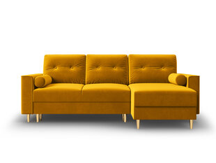 Универсальный мягкий уголок Micadoni Home Leona, желтый/золотой цена и информация | Угловые диваны | pigu.lt