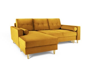 Мягкий уголок Micadoni Home Leona 4S, желтый/золотой цена и информация | Угловые диваны | pigu.lt