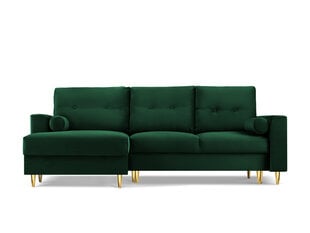 Мягкий уголок Micadoni Home Leona 4S, зеленый/золотой цена и информация | Угловые диваны | pigu.lt