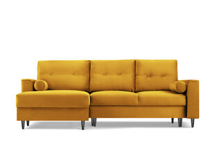Мягкий уголок Micadoni Home Leona 4S, желтый/черный цена и информация | Угловые диваны | pigu.lt