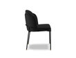 2-jų kėdžių komplektas Micadoni Home Limmen, juodas kaina ir informacija | Virtuvės ir valgomojo kėdės | pigu.lt