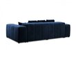 Trivietė veliūrinė sofa Micadoni Home Margo, mėlyna kaina ir informacija | Sofos | pigu.lt