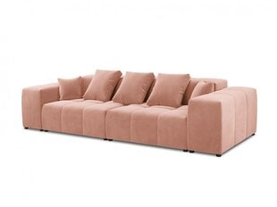 Trivietė veliūrinė sofa Micadoni Home Margo, rožinė kaina ir informacija | Sofos | pigu.lt