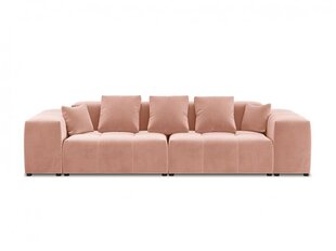 Trivietė veliūrinė sofa Micadoni Home Margo, rožinė kaina ir informacija | Sofos | pigu.lt