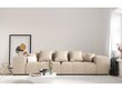 Trivietė sofa Micadoni Home Margo, smėlio spalvos kaina ir informacija | Sofos | pigu.lt
