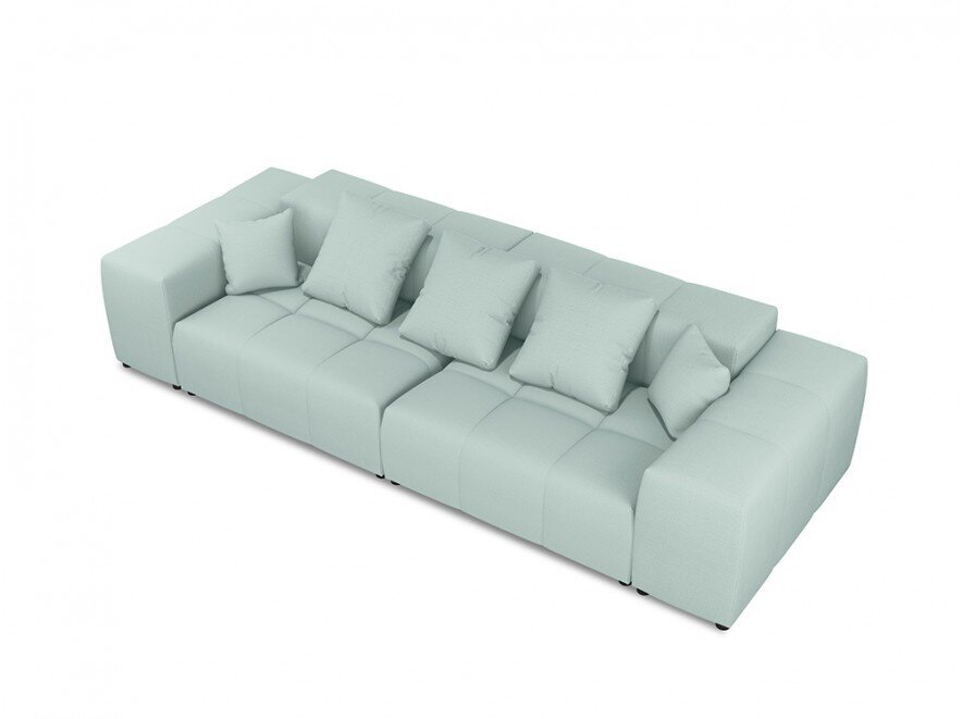 Trivietė sofa Micadoni Home Margo, šviesiai žalia kaina ir informacija | Sofos | pigu.lt