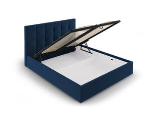 Кровать велюровая Micadoni Home Phaedra 180x200 см, синяя цена и информация | Кровати | pigu.lt
