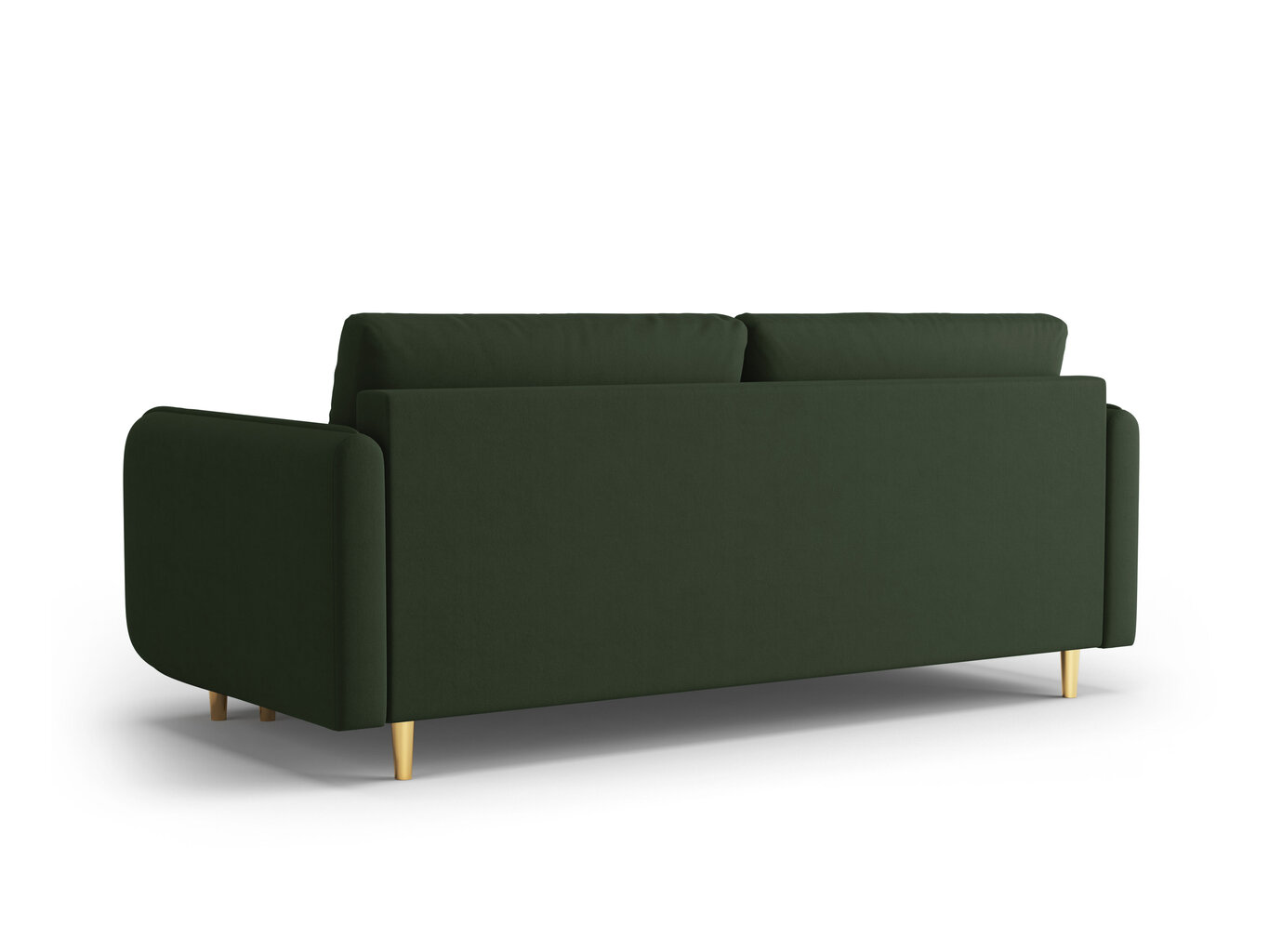 Trivietė sofa Micadoni Home Scaleta, tamsiai žalia/auksinės spalvos цена и информация | Sofos | pigu.lt