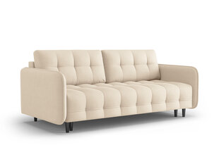 Trivietė sofa Micadoni Home Scaleta, smėlio spalvos/juoda kaina ir informacija | Sofos | pigu.lt