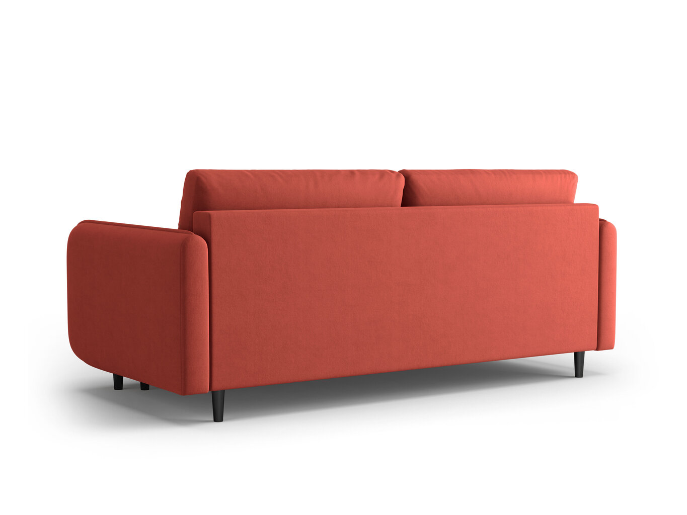 Trivietė sofa Micadoni Home Scaleta, raudona/juoda kaina ir informacija | Sofos | pigu.lt