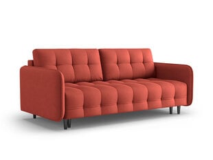 Trivietė sofa Micadoni Home Scaleta, raudona/juoda kaina ir informacija | Sofos | pigu.lt