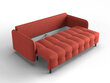 Trivietė sofa Micadoni Home Scaleta, raudona/juoda kaina ir informacija | Sofos | pigu.lt
