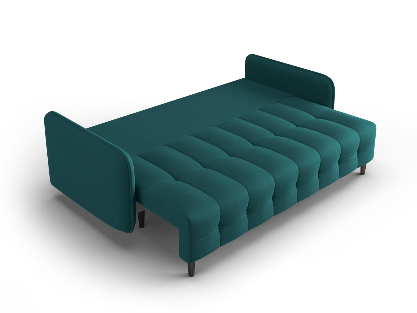 Trivietė sofa Micadoni Home Scaleta, mėlyna/juoda цена и информация | Sofos | pigu.lt