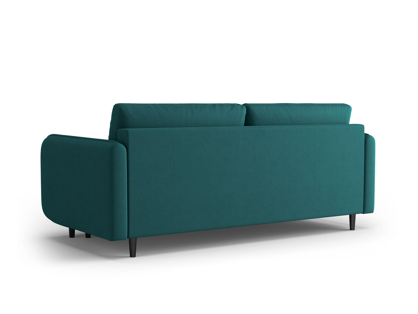 Trivietė sofa Micadoni Home Scaleta, mėlyna/juoda kaina ir informacija | Sofos | pigu.lt