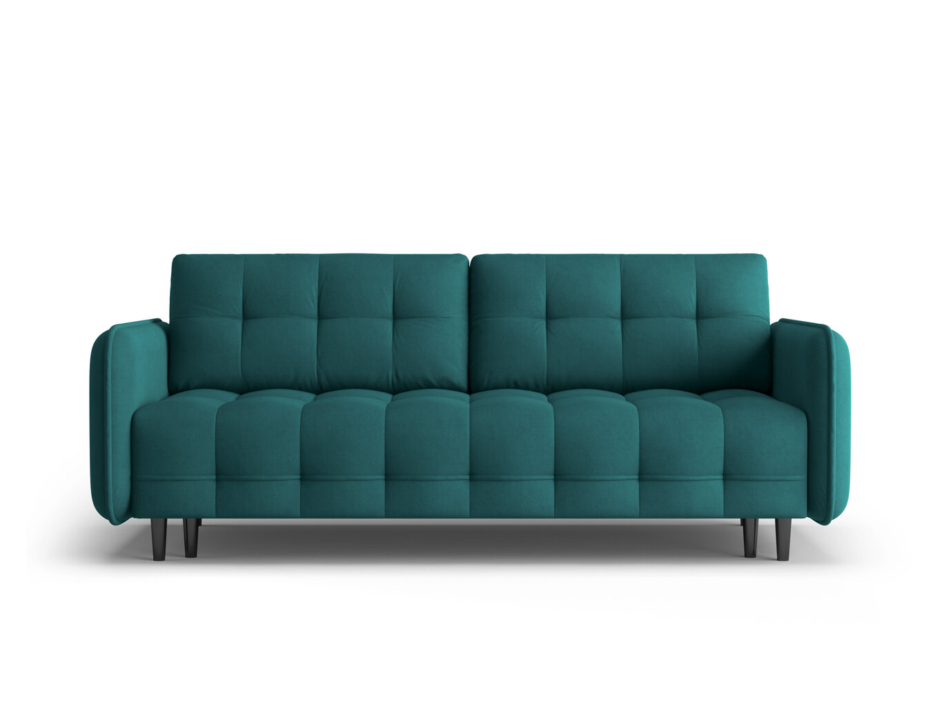 Trivietė sofa Micadoni Home Scaleta, mėlyna/juoda kaina ir informacija | Sofos | pigu.lt