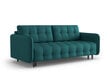 Trivietė sofa Micadoni Home Scaleta, mėlyna/juoda kaina ir informacija | Sofos | pigu.lt