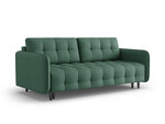 Trivietė sofa Micadoni Home Scaleta, žalia/juoda