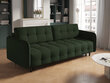 Trivietė sofa Micadoni Home Scaleta, tamsiai žalia/juoda kaina ir informacija | Sofos | pigu.lt