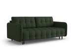 Trivietė sofa Micadoni Home Scaleta, tamsiai žalia/juoda