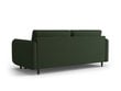 Trivietė sofa Micadoni Home Scaleta, tamsiai žalia/juoda kaina ir informacija | Sofos | pigu.lt