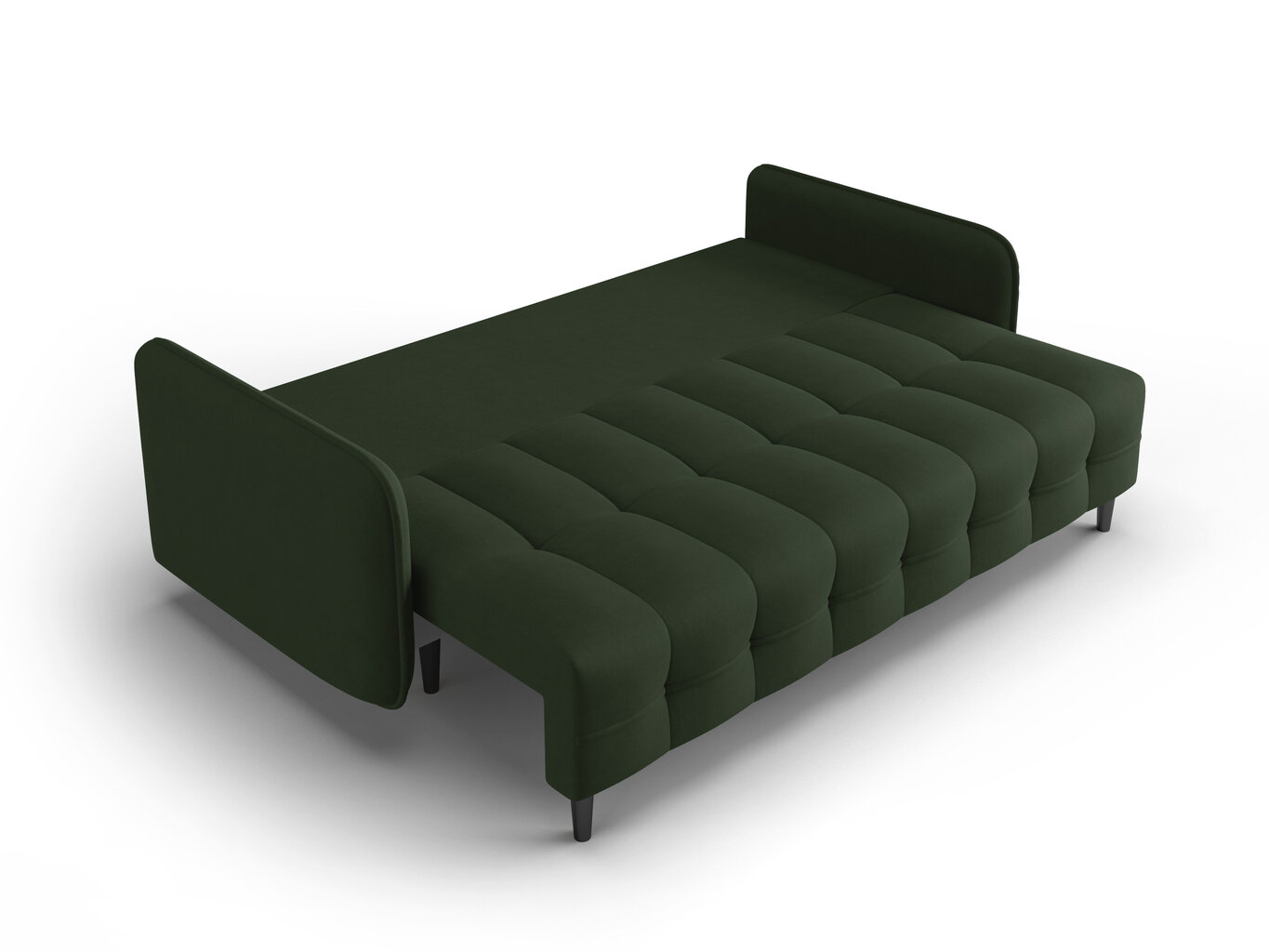 Trivietė sofa Micadoni Home Scaleta, tamsiai žalia/juoda kaina ir informacija | Sofos | pigu.lt