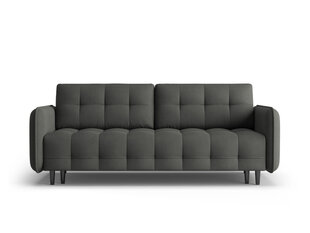 Trivietė sofa Micadoni Home Scaleta, tamsiai pilka/juoda kaina ir informacija | Sofos | pigu.lt
