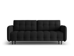 Trivietė sofa Micadoni Home Scaleta, juoda kaina ir informacija | Sofos | pigu.lt