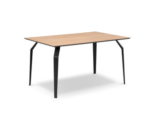 Стол Micadoni Home Sono, 140x90 см, коричневый/черный цена и информация | Кухонные и обеденные столы | pigu.lt