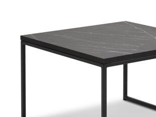 Журнальный столик Micadoni Home Veld, 54x34 см, серый/черный цена и информация | Журнальные столики | pigu.lt