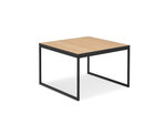 Журнальный столик Micadoni Home Veld, 62x42 см, коричневый/черный