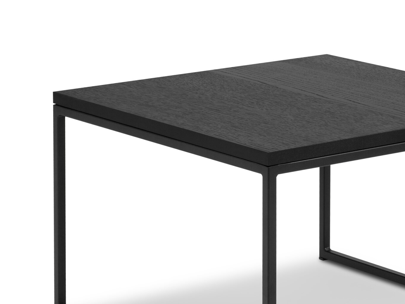 Kavos staliukas Micadoni Home Veld, 62x42 cm, juodas цена и информация | Kavos staliukai | pigu.lt