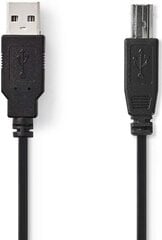 Palydovinis USB A antgalis - B antgalis, 2m kaina ir informacija | Kabeliai ir laidai | pigu.lt