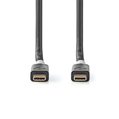 Kabelis Nedis Usb-C - Usb-C, 2 m, 100 W, juodas цена и информация | Кабели и провода | pigu.lt