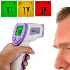 Бесконтактный термометр инфракрасный цифровой цена и информация | Термометры | pigu.lt