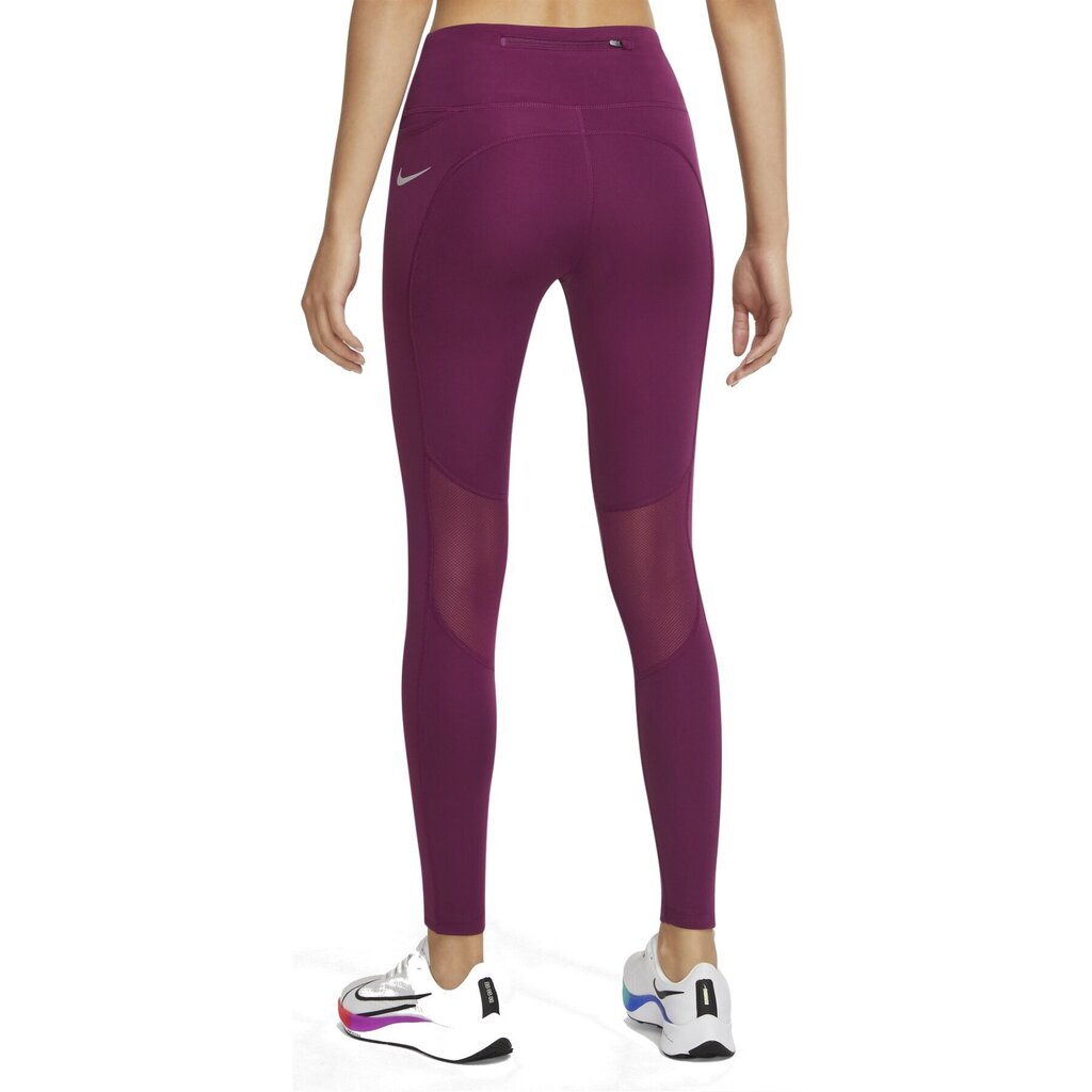 Nike moteriškos treniruočių tamprės DF FAST TGHT, violetinės kaina ir informacija | Sportinė apranga moterims | pigu.lt