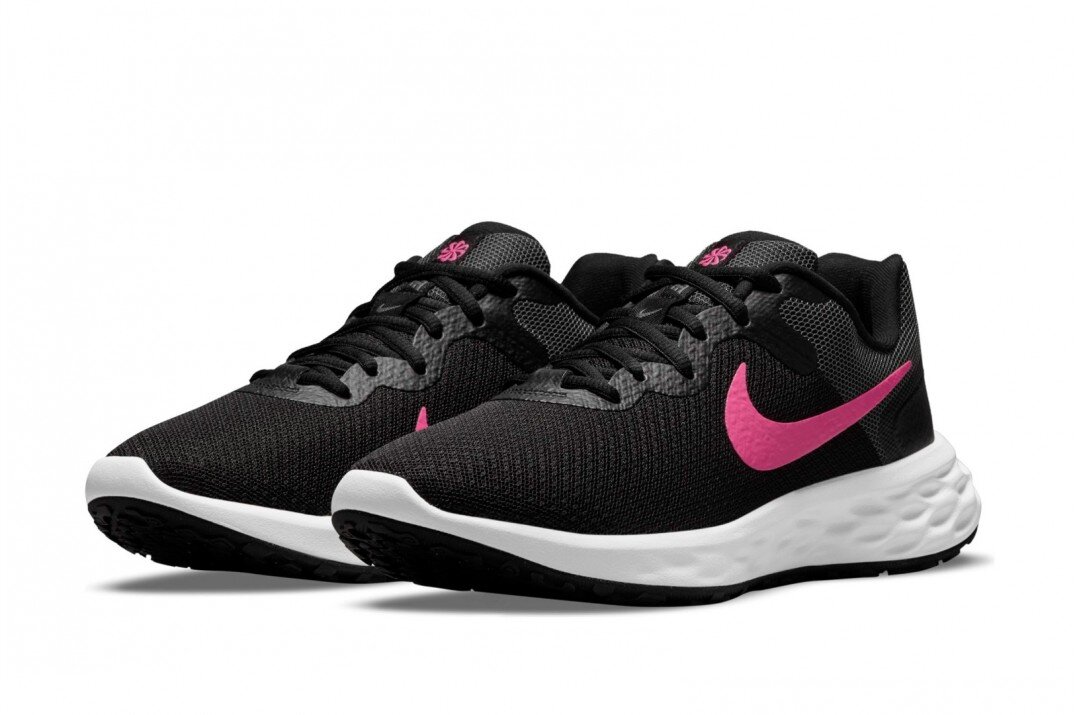 Nike sportiniai bateliai moterims Revolution 6 Next DC3729 002, juodai-rožiniai kaina ir informacija | Sportiniai bateliai, kedai moterims | pigu.lt