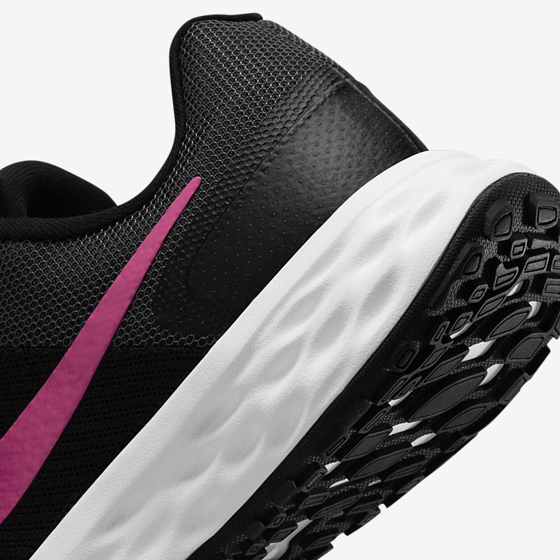 Nike sportiniai bateliai moterims Revolution 6 Next DC3729 002, juodai-rožiniai kaina ir informacija | Sportiniai bateliai, kedai moterims | pigu.lt