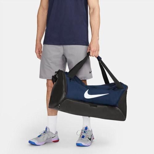 Nike sportinis krepšys BRASILIA M DUFF - 9,5 (60L), tamsiai mėlyna-juoda цена и информация | Vyriškos rankinės | pigu.lt