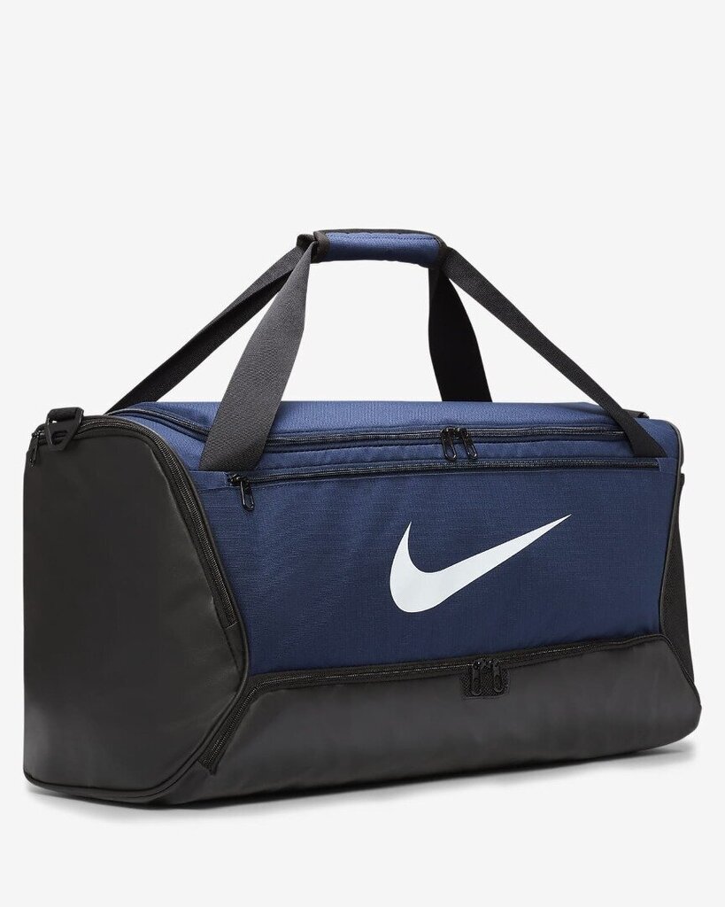 Nike sportinis krepšys BRASILIA M DUFF - 9,5 (60L), tamsiai mėlyna-juoda kaina ir informacija | Moteriškos rankinės | pigu.lt