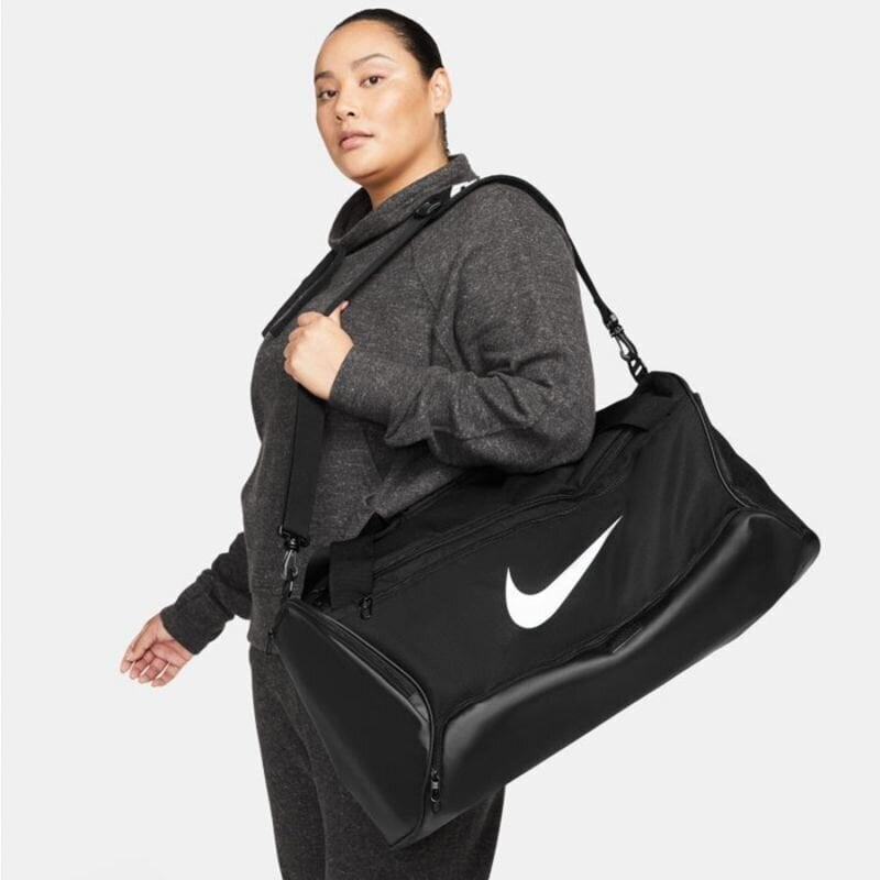 Sportinis krepšys Nike Brasilia 9.5, 60 L, juodas цена и информация | Moteriškos rankinės | pigu.lt
