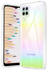 Aurora Holographic Rainbow dėklas, skirtas Samsung Galaxy A12 kaina ir informacija | Telefono dėklai | pigu.lt