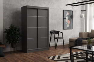 Шкаф NORE Rob 160, темно-серый цена и информация | Шкафы | pigu.lt