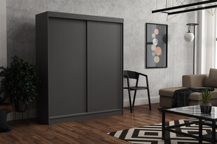 Шкаф NORE Emily 180, темно-серый цена и информация | Шкафы | pigu.lt