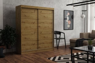 Шкаф NORE Emily 180, коричневый цена и информация | Шкафы | pigu.lt