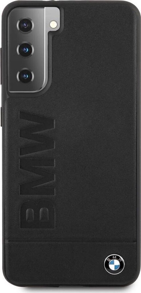 Originalus dėklas / Case Samsung Galaxy S21 BMW 100% natūralios odos juodas kaina ir informacija | Telefono dėklai | pigu.lt