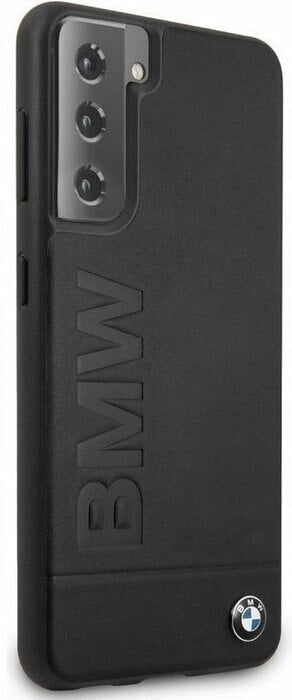 Originalus dėklas / Case Samsung Galaxy S21 BMW 100% natūralios odos juodas kaina ir informacija | Telefono dėklai | pigu.lt