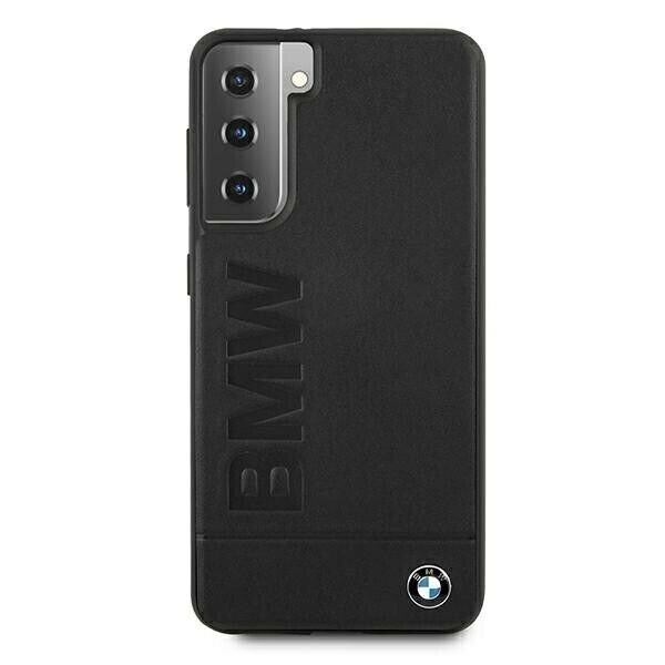 Originalus dėklas / Case Samsung Galaxy S21 BMW 100% natūralios odos juodas kaina ir informacija | Telefono dėklai | pigu.lt