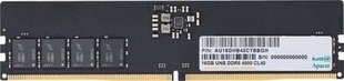 Apacer DDR5, 16 GB, 4800MHz, CL40 (FL.16G2A.PTH) kaina ir informacija | Apacer Kompiuterinė technika | pigu.lt