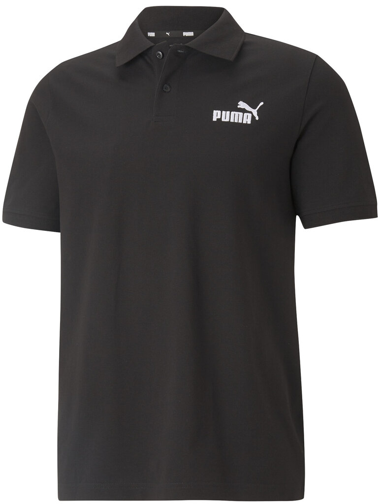 Polo marškinėliai Puma Ess Pigue Polo, juodi 586674 01 586674 01/4XL цена и информация | Vyriški marškinėliai | pigu.lt