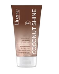 Atspalvį suteikiantis veido ir kūno kremas Lirene Coconut Shine, 150 ml цена и информация | Кремы, лосьоны для тела | pigu.lt